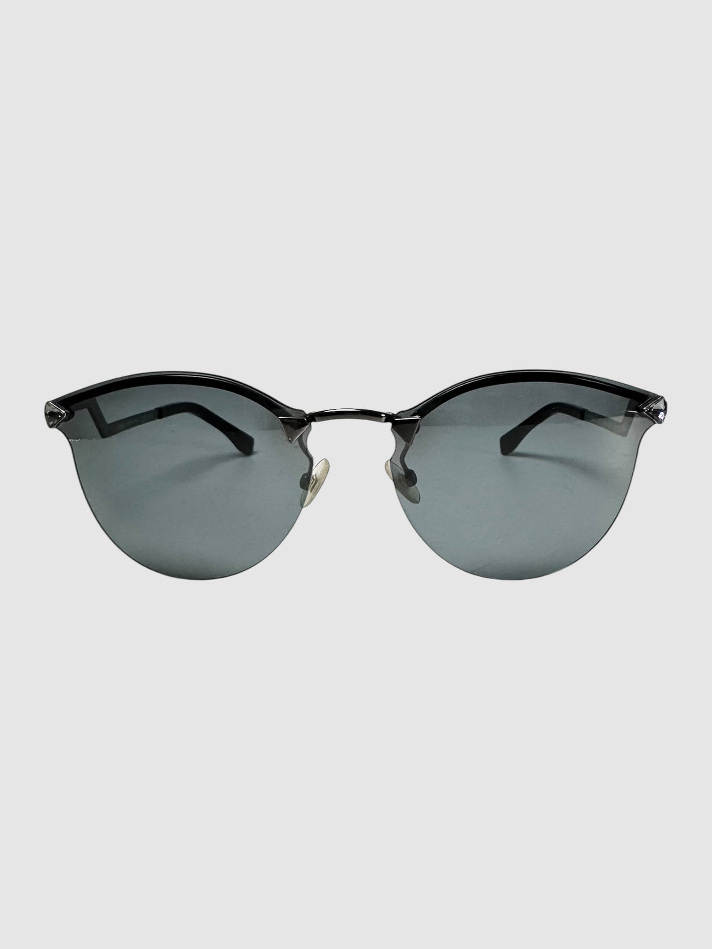 Iridia Chrome Cat Eye Sunglasses