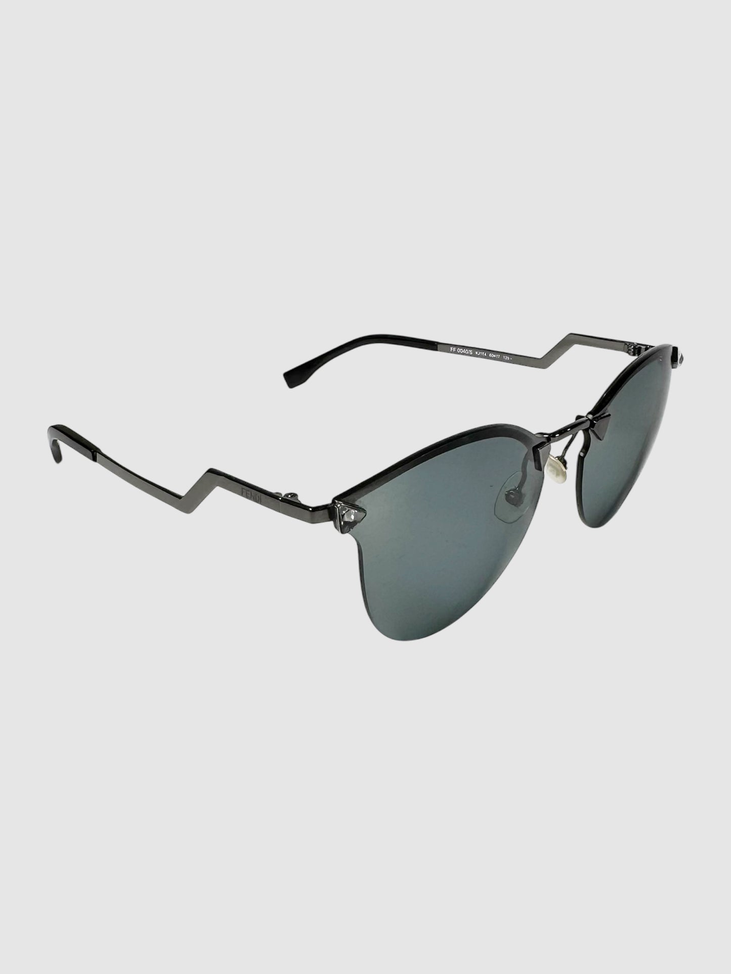 Iridia Chrome Cat Eye Sunglasses