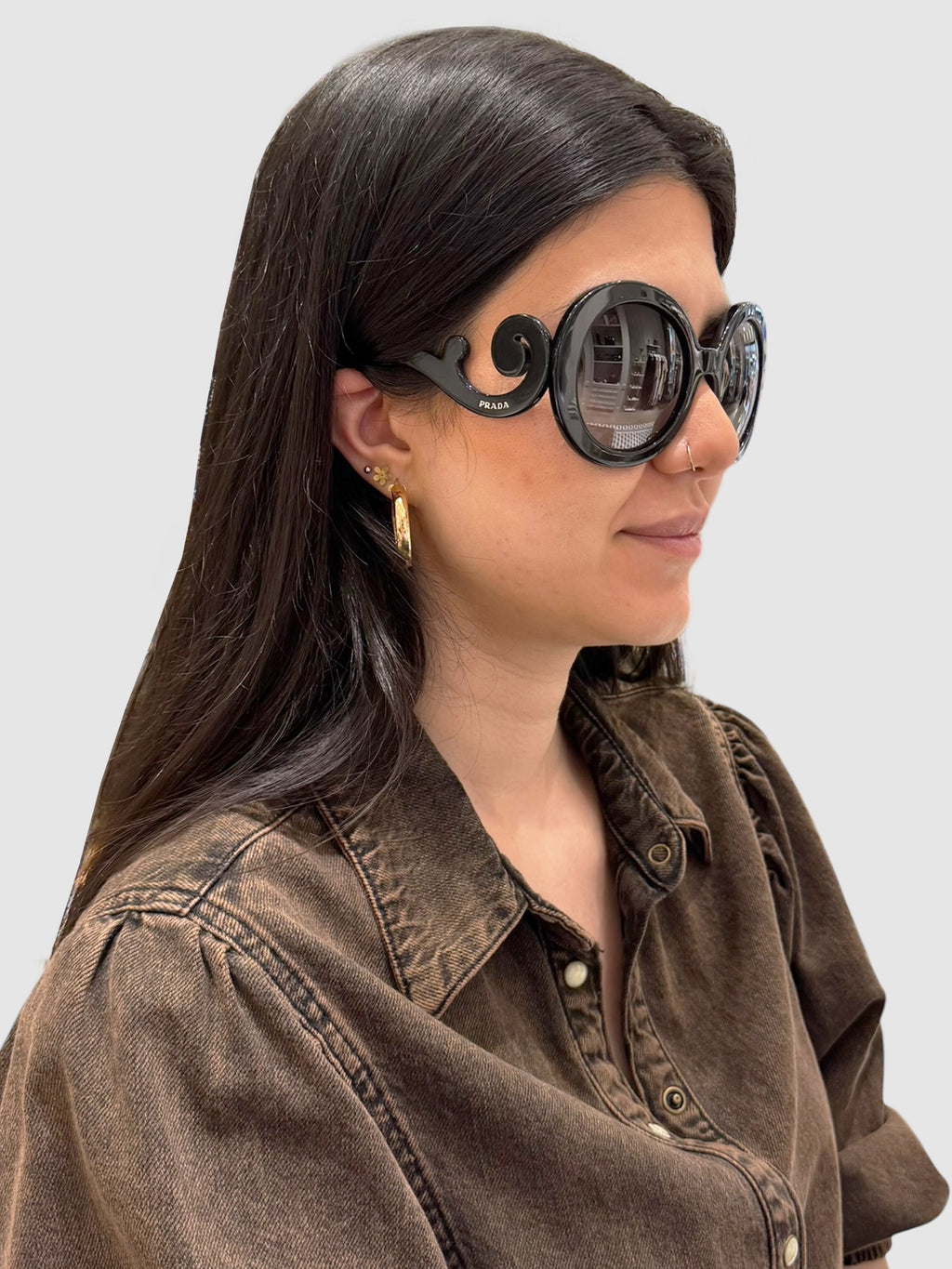 Baroque Round Sunglasses