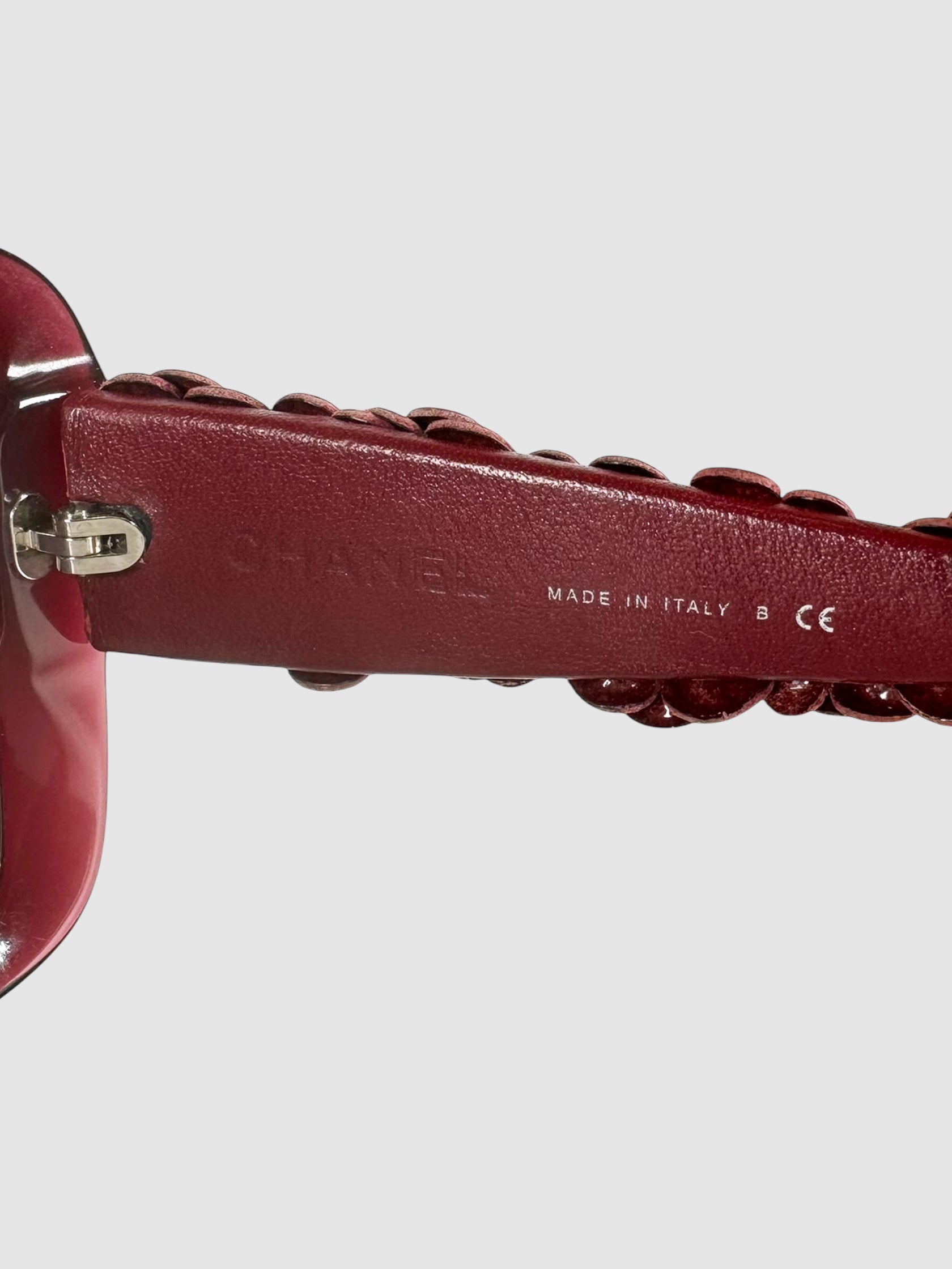 Leather Camelia Sunglasses