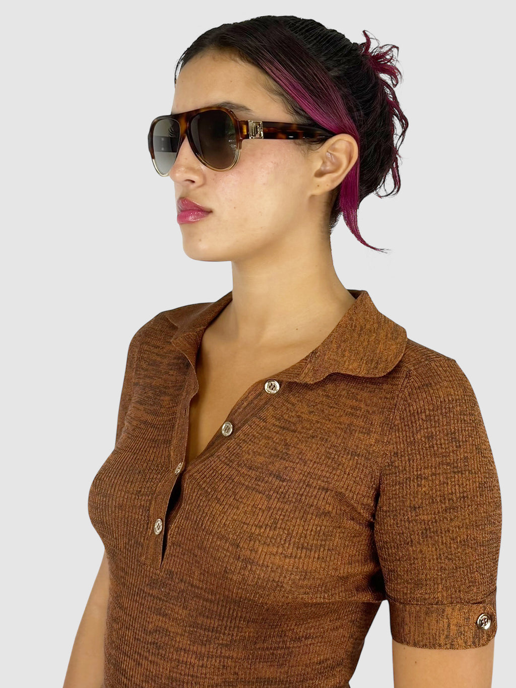 Tortoiseshell Aviator Sunglasses