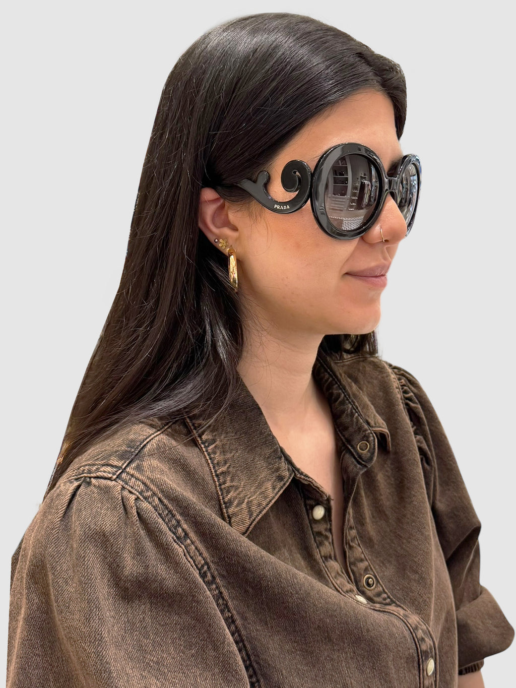 Baroque Round Sunglasses
