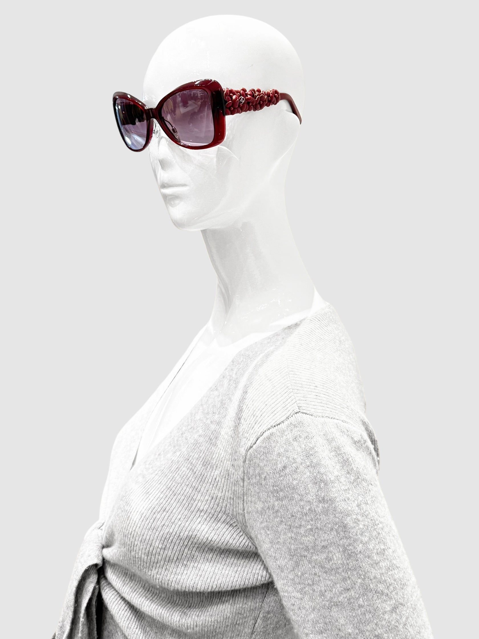 Leather Camelia Sunglasses