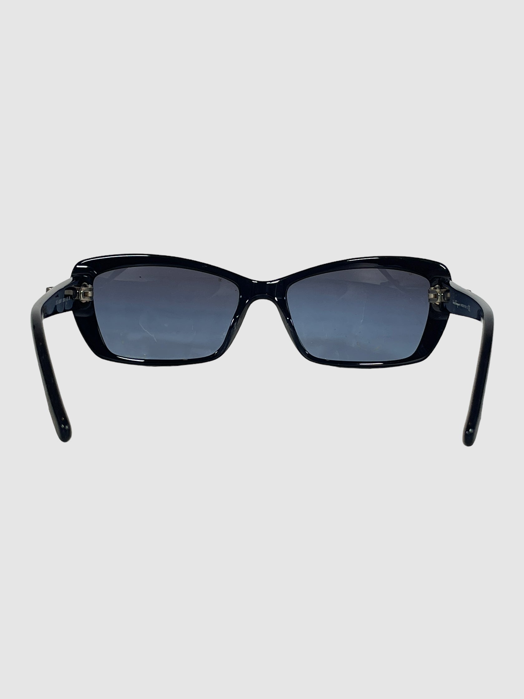 Rectangular Semi Cat Eye Sunglasses
