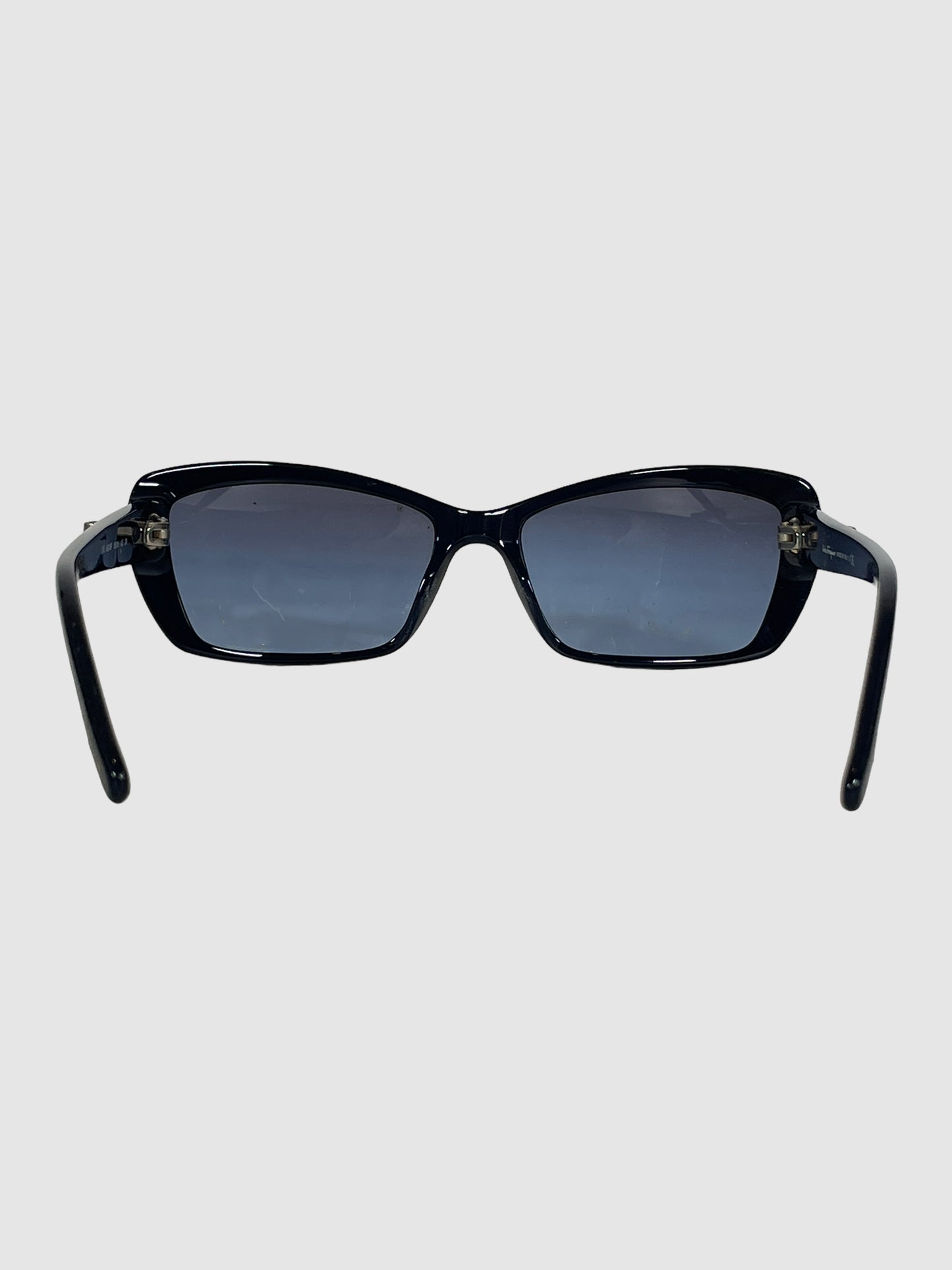 Rectangular Semi Cat-Eye Sunglasses