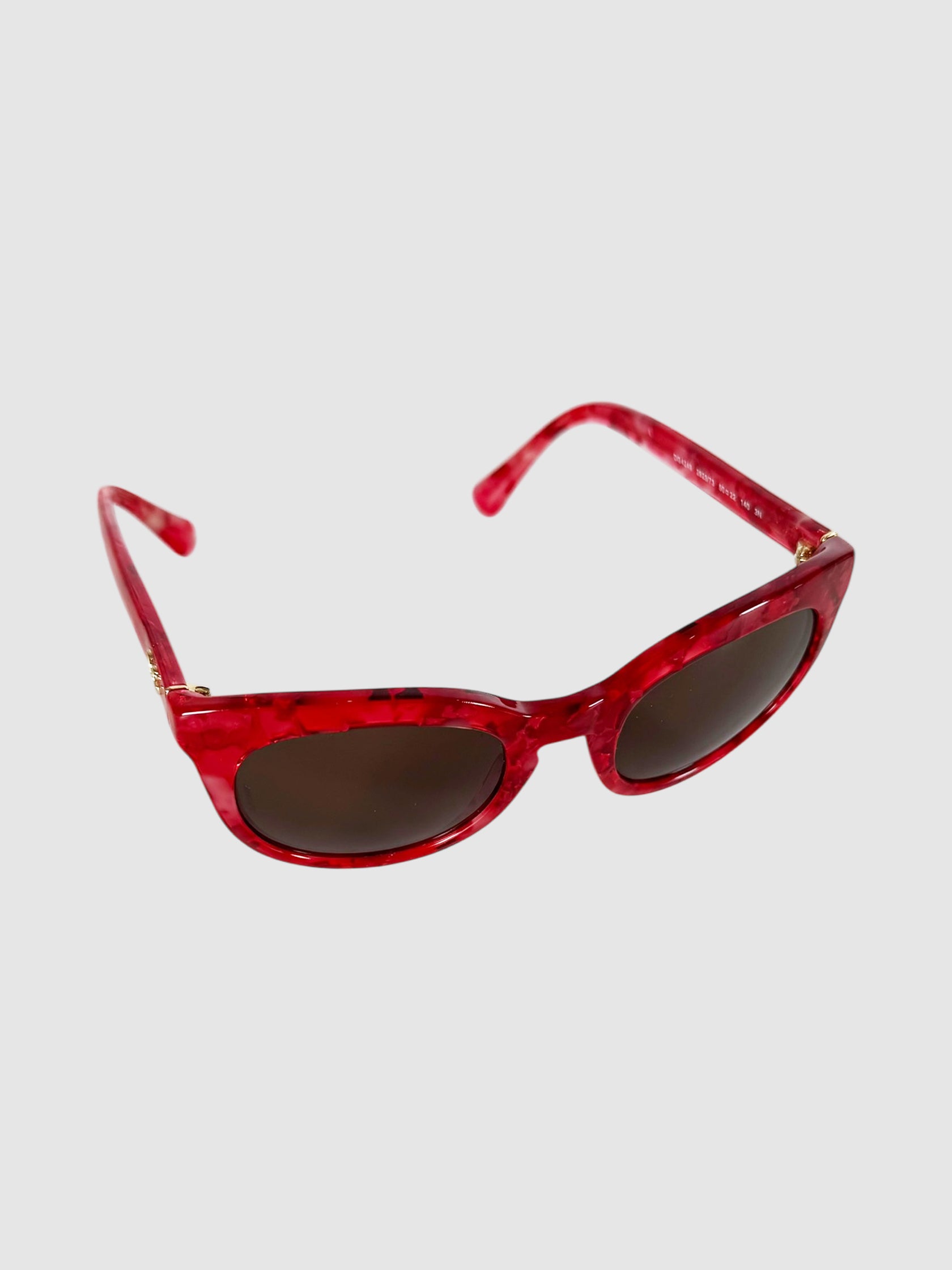 Abstract Frame Round Sunglasses