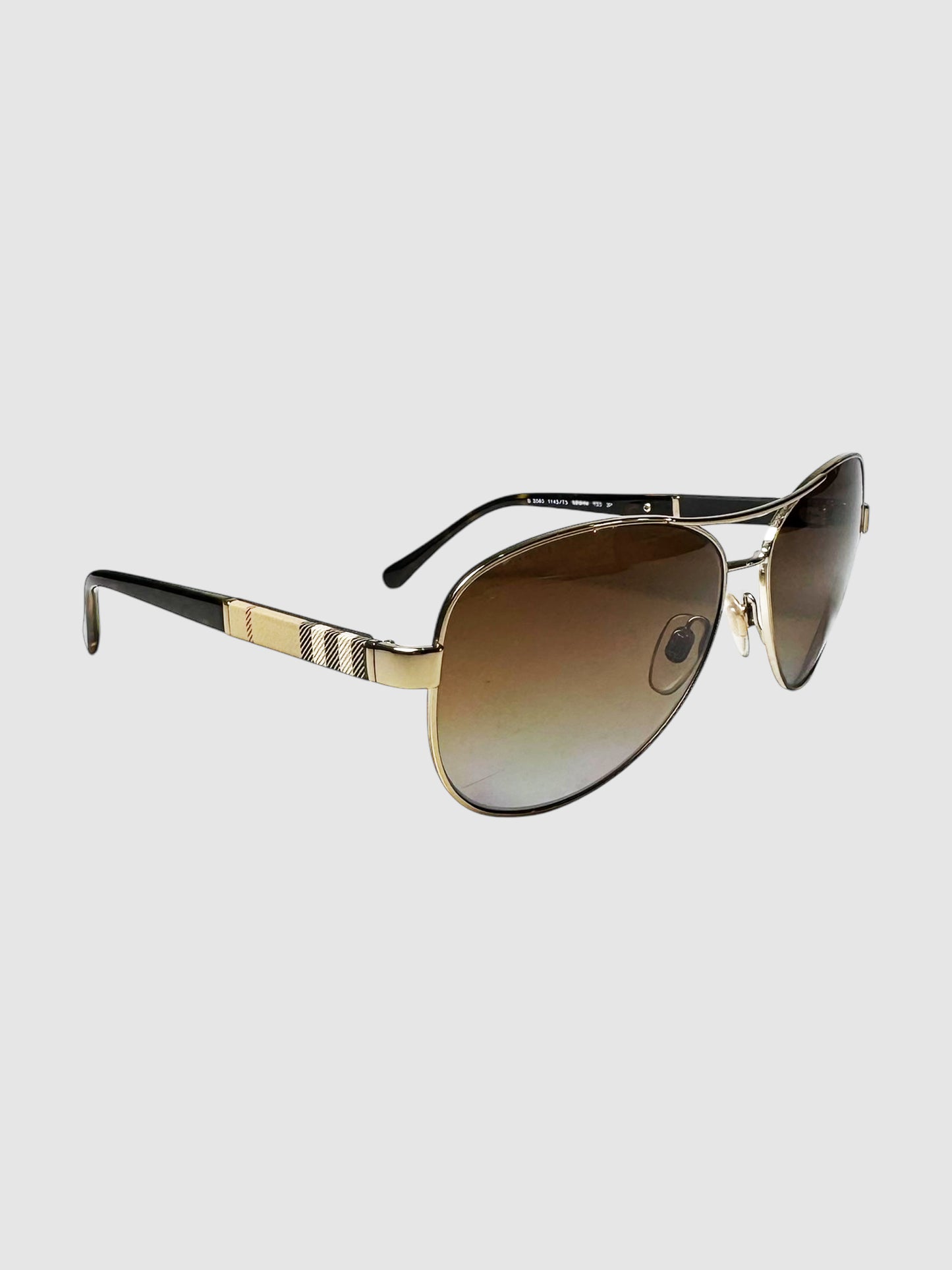 Polarized Nova Check Aviator Sunglasses