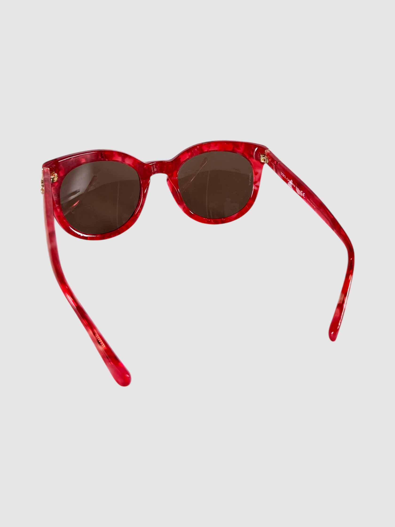 Abstract Frame Round Sunglasses