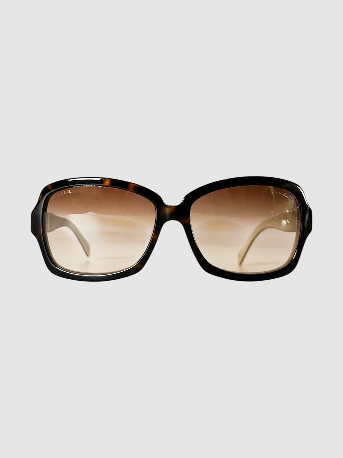 CC Tortoiseshell Square Sunglasses