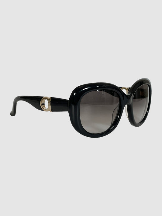 Salvatore Ferragamo Gancini Oversized Sunglasses
