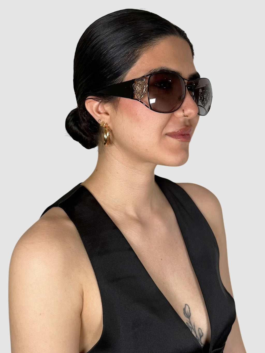 Oversized Crest Sunglasses