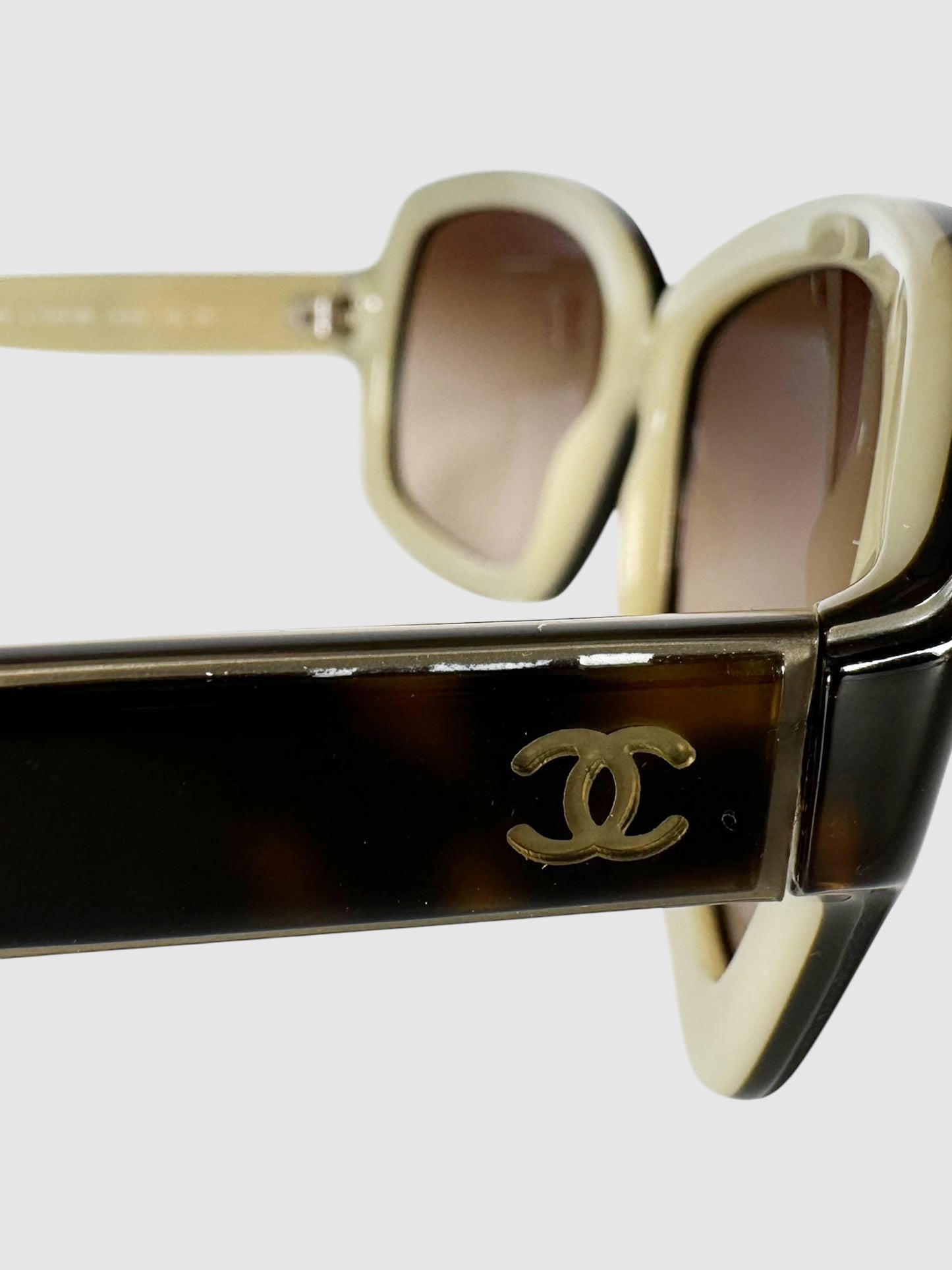 CC Tortoiseshell Square Sunglasses