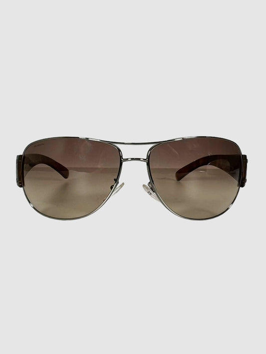 Prada Aviator Tortoiseshell Sunglasses Consignment Secondhand Designer Luxury Resale Toronto Trendy