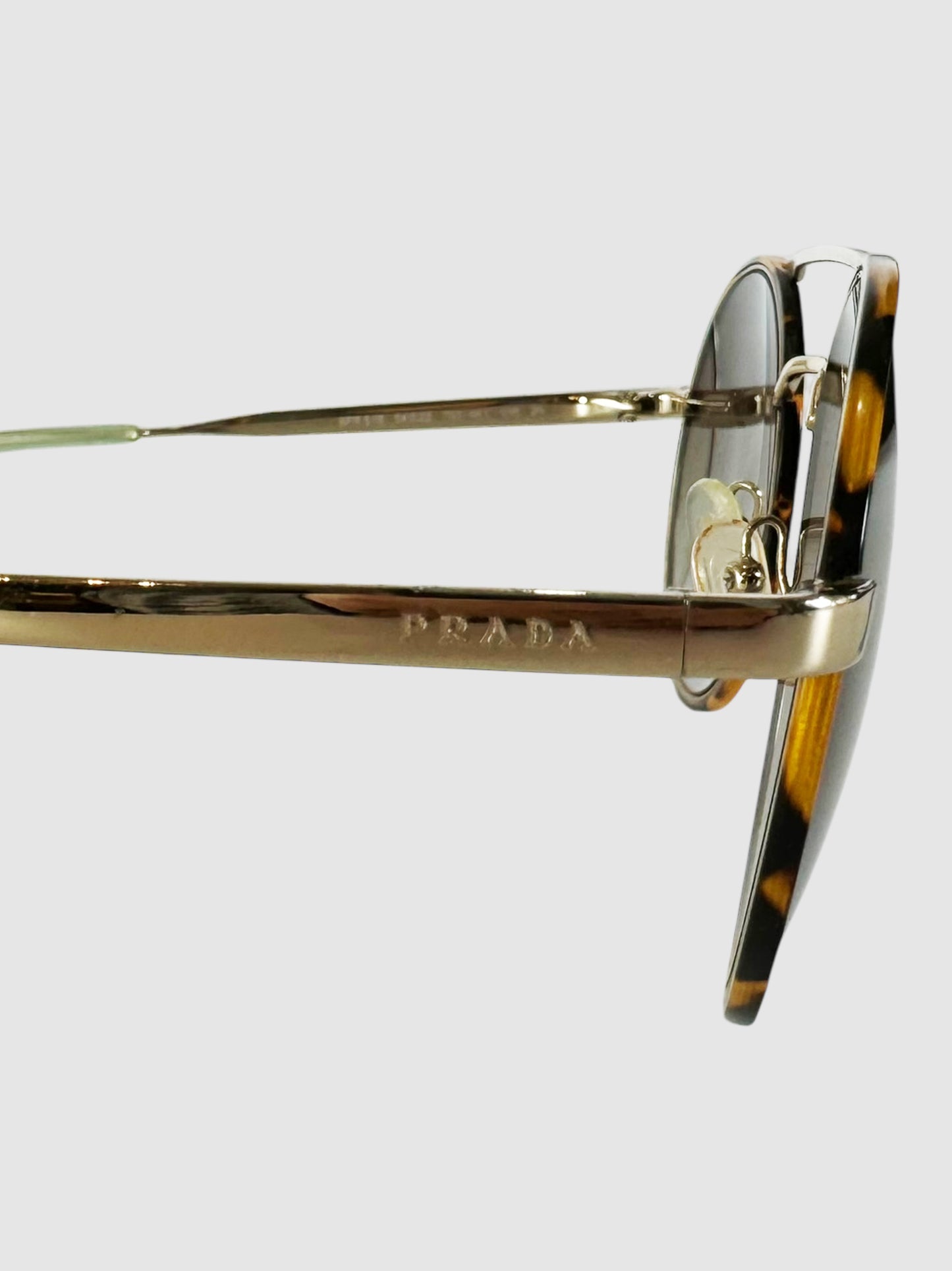 Tortoiseshell Round Aviator Sunglasses