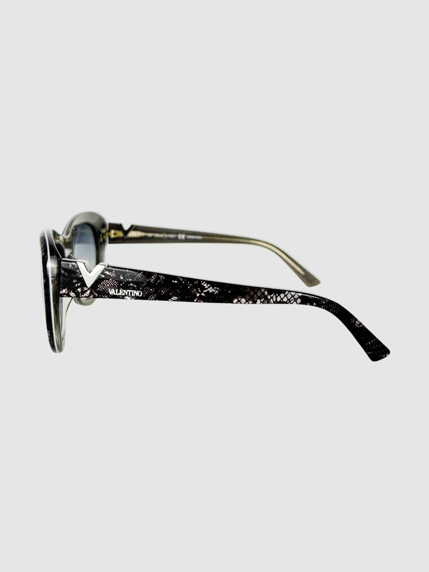Lace Semi-Cat Eye Sunglasses