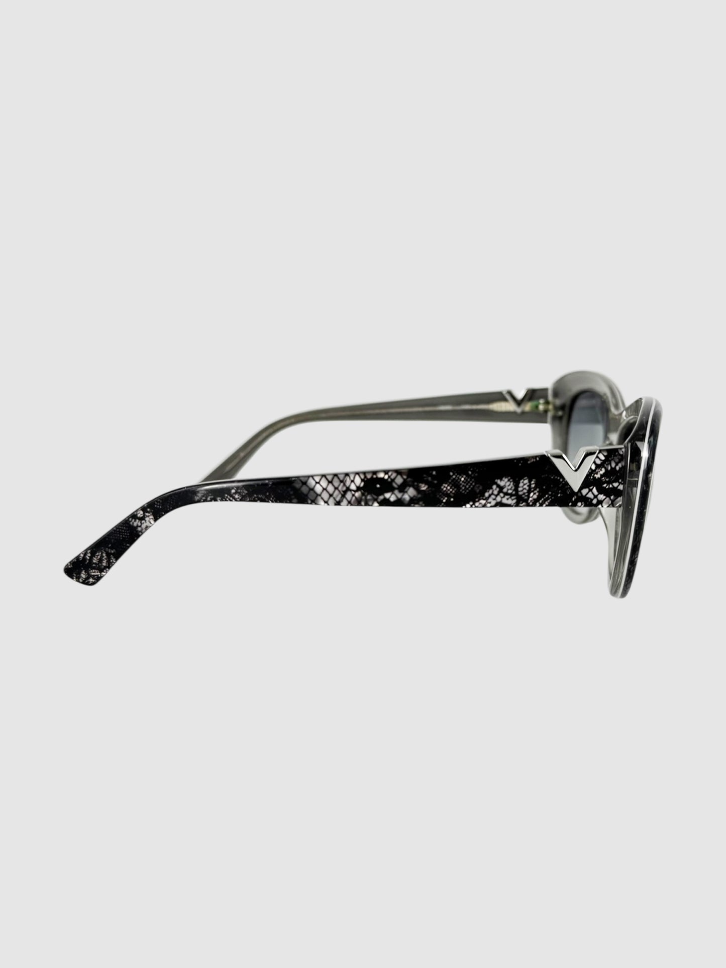 Lace Semi-Cat Eye Sunglasses