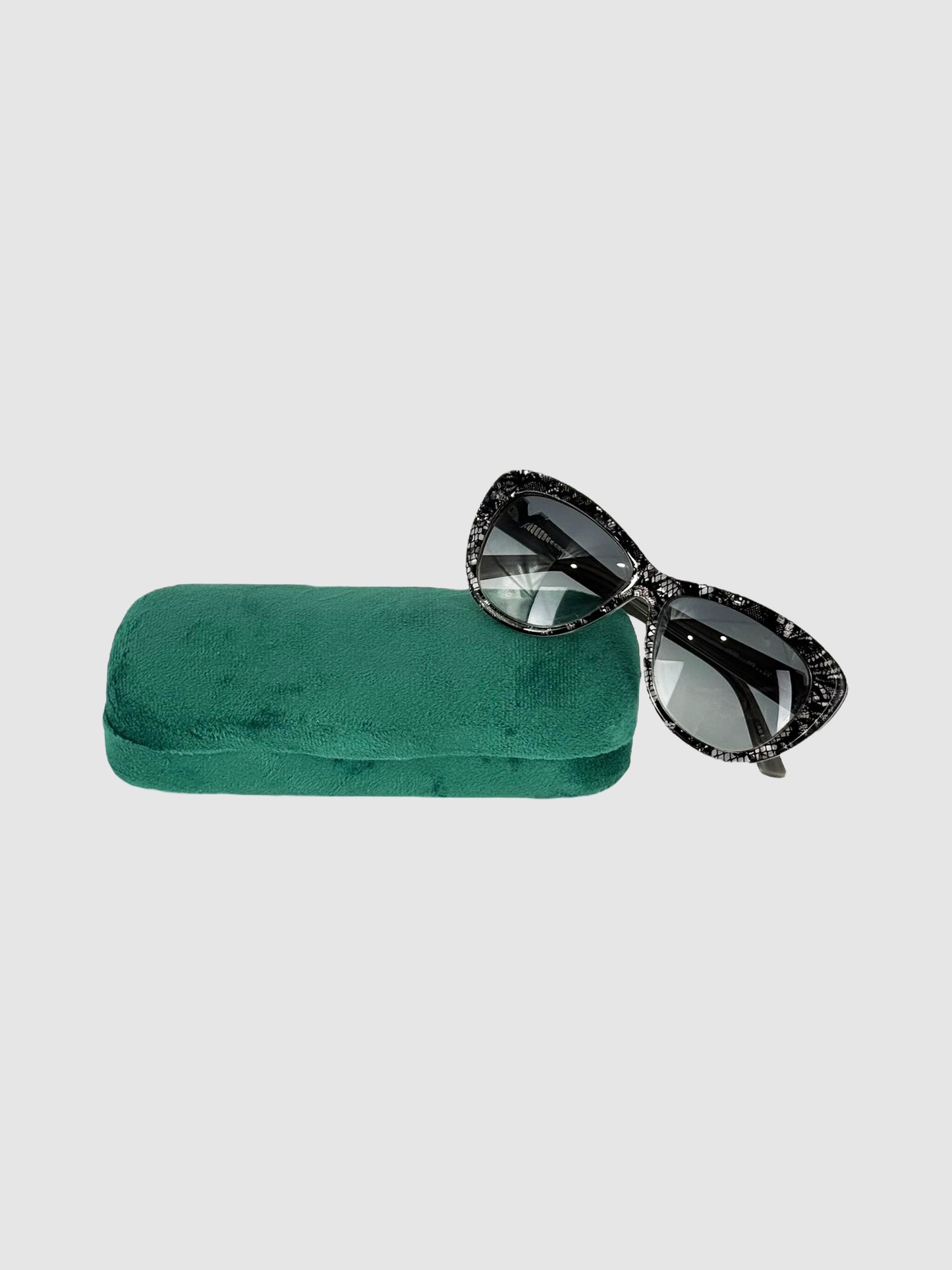 Lace Semi-Cat Eye Sunglasses