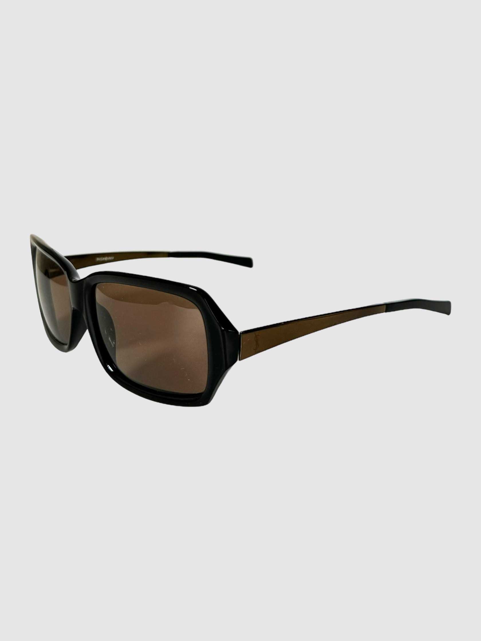 Yves Saint Laurent Rectangular Tinted Sunglasses Consignment Secondhand Designer Luxury Resale Toronto Trendy