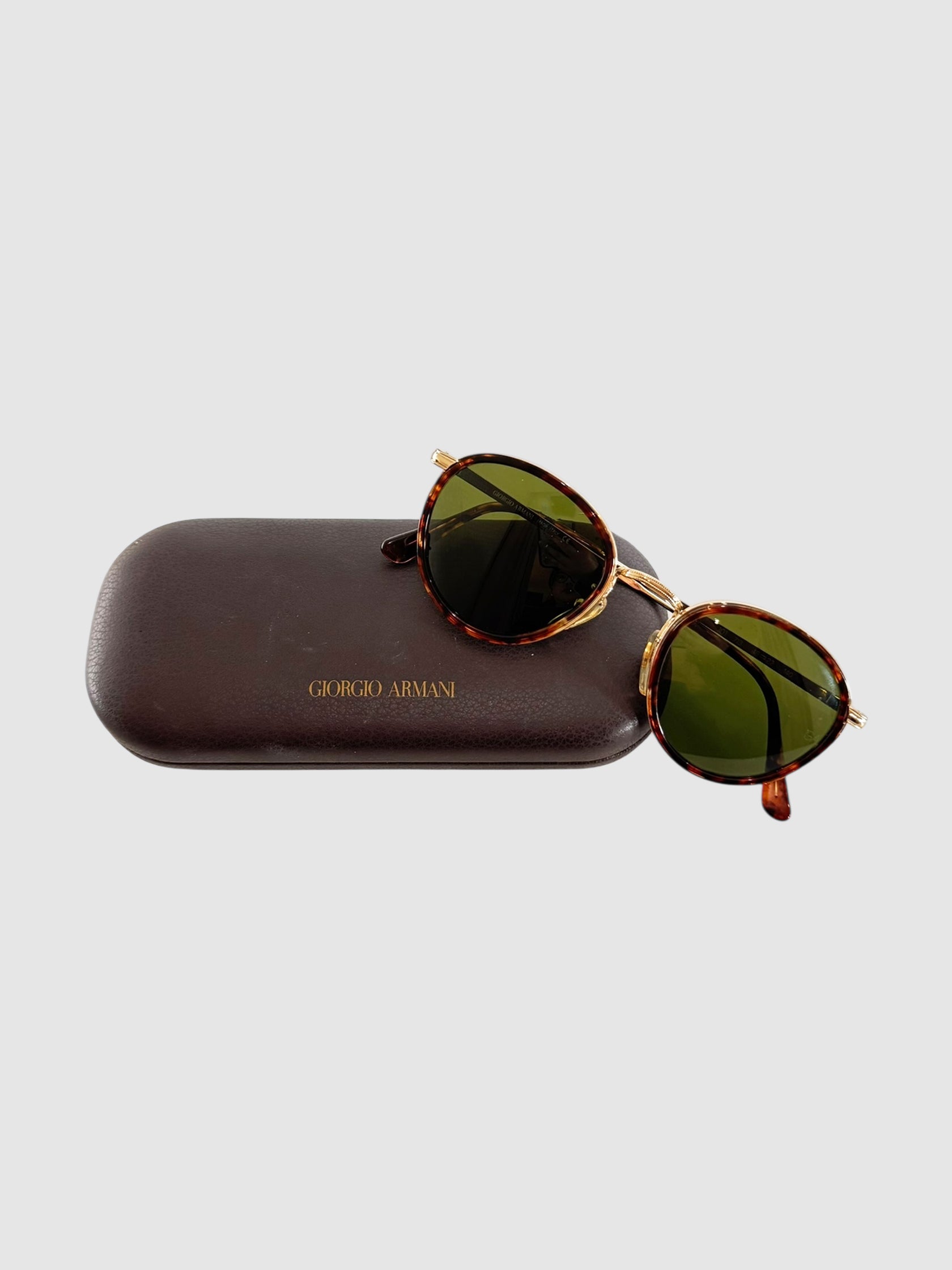 Tortoiseshell Round Sunglasses