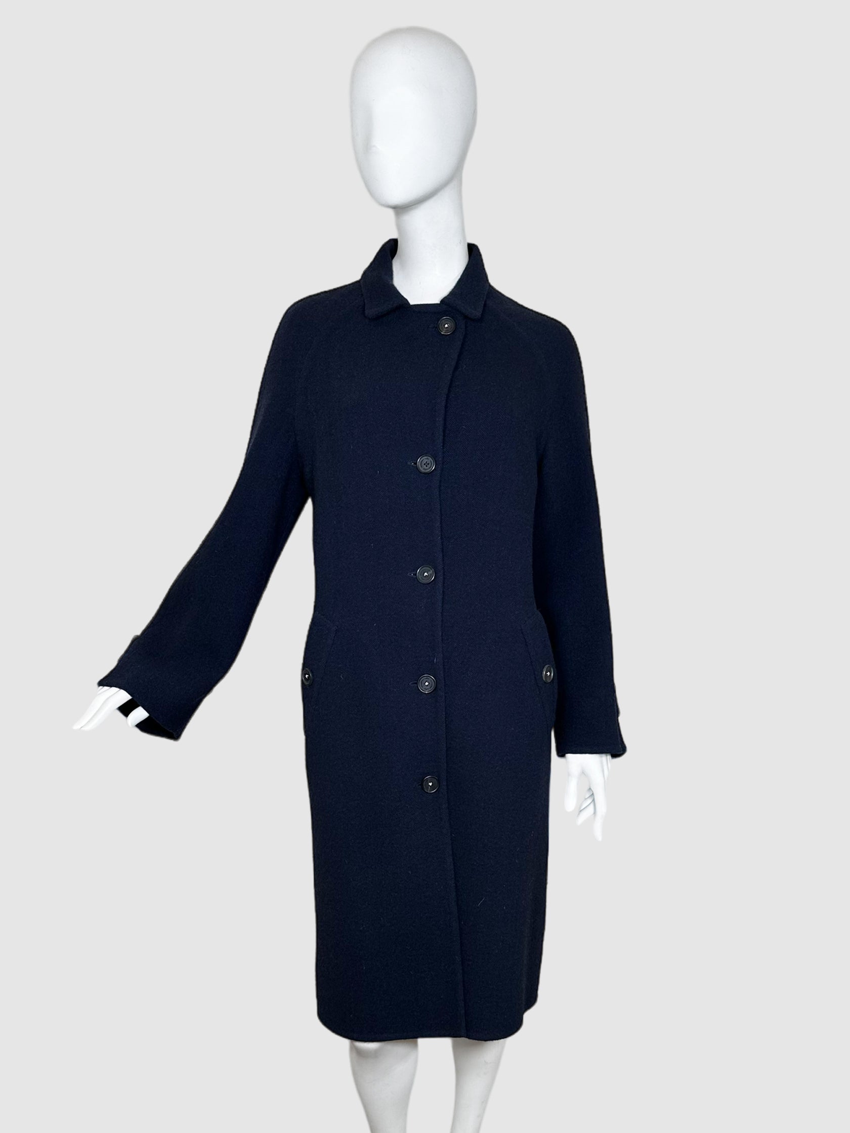 Massimo Alba Single-Breasted Wool Coat - Size XS