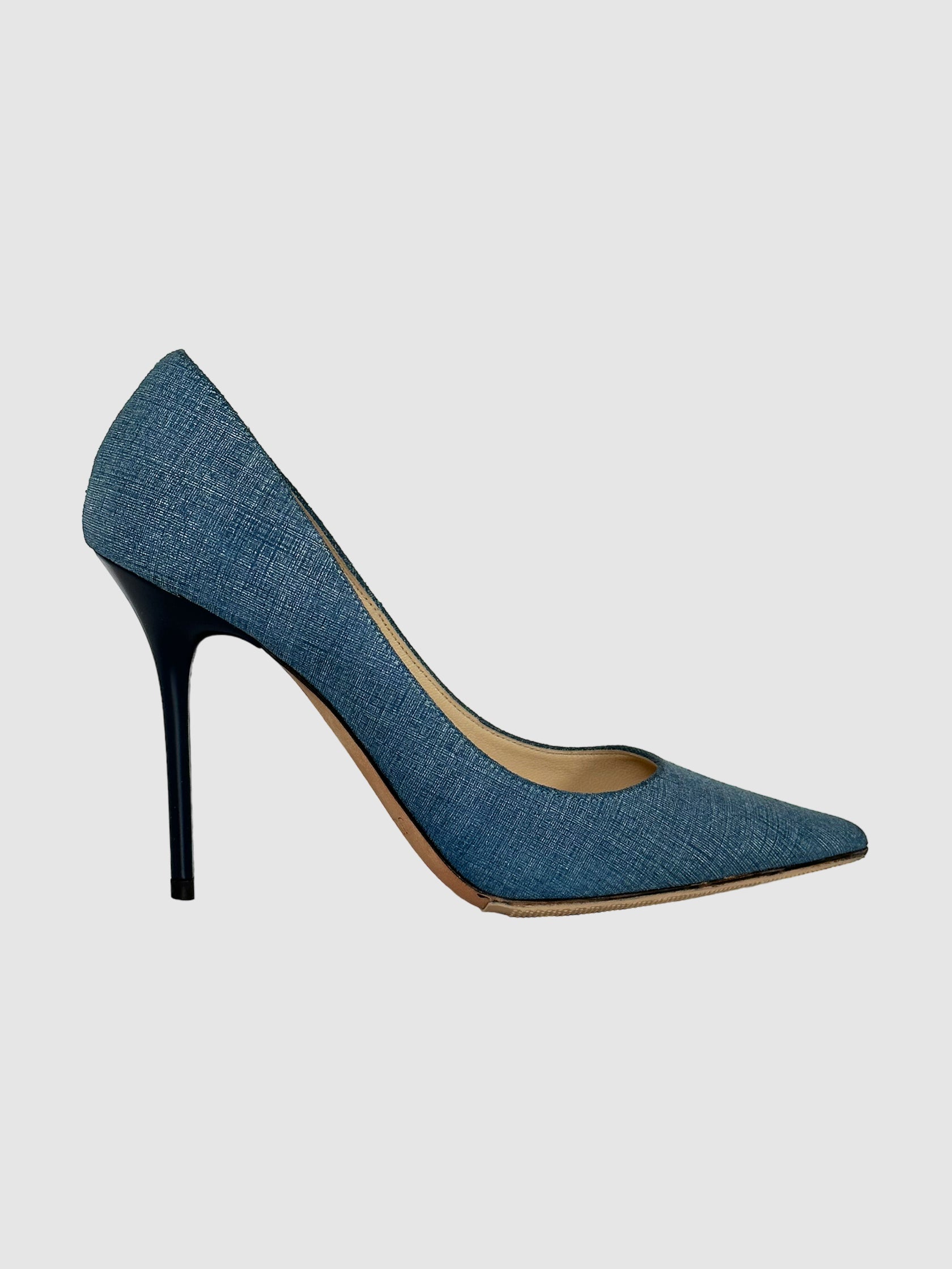 Jimmy Choo Abel Denim Pump - Size 35.5
