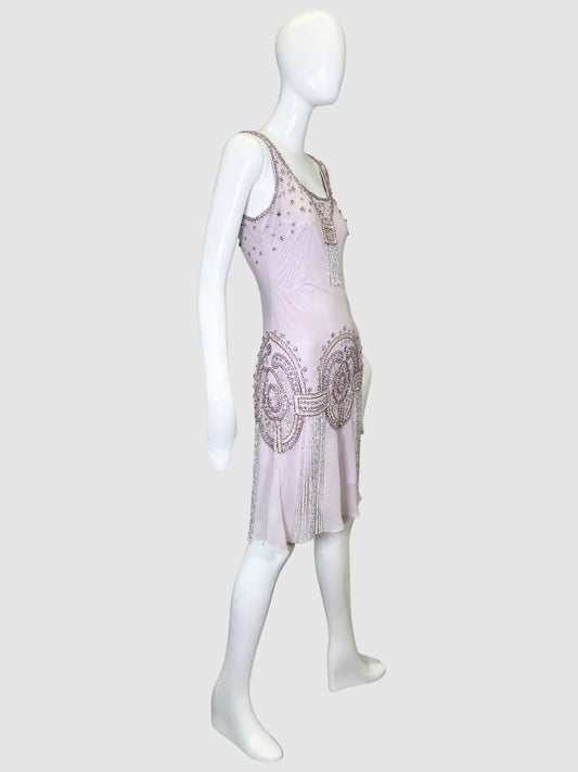 Beaded Cocktail Dress - Size 6