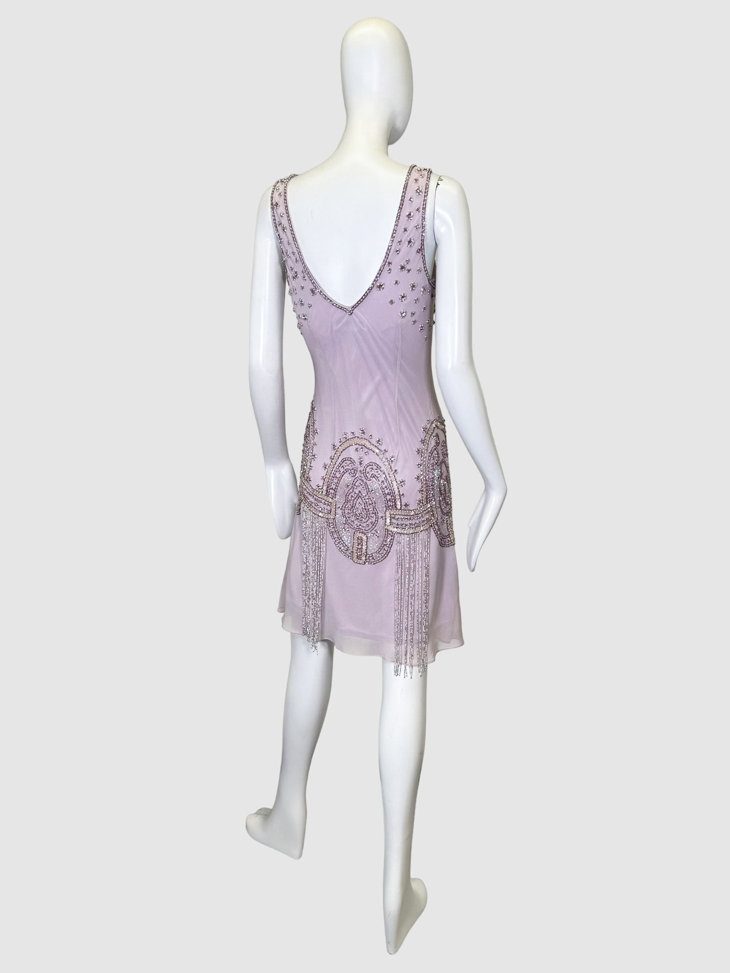 Beaded Cocktail Dress - Size 6