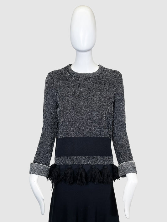 Proenza Schouler Crewneck Sweater with Tassels - Size S