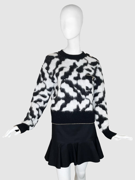 Chanel Abstract Print Sweater - Size 38