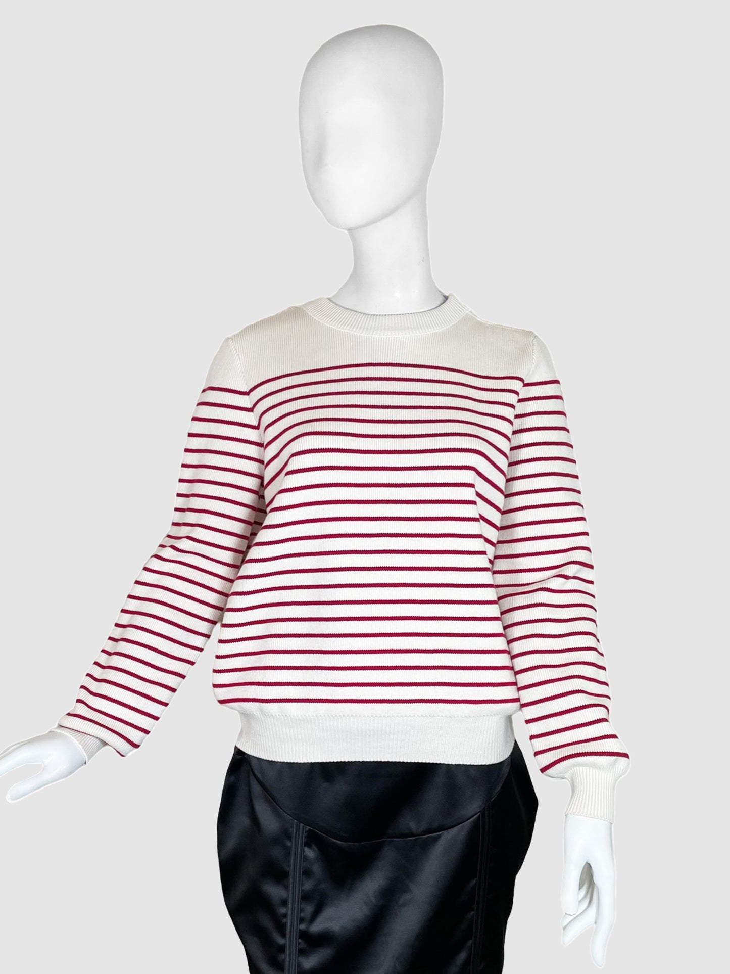 Stripe Sweater with Buttons - Size L