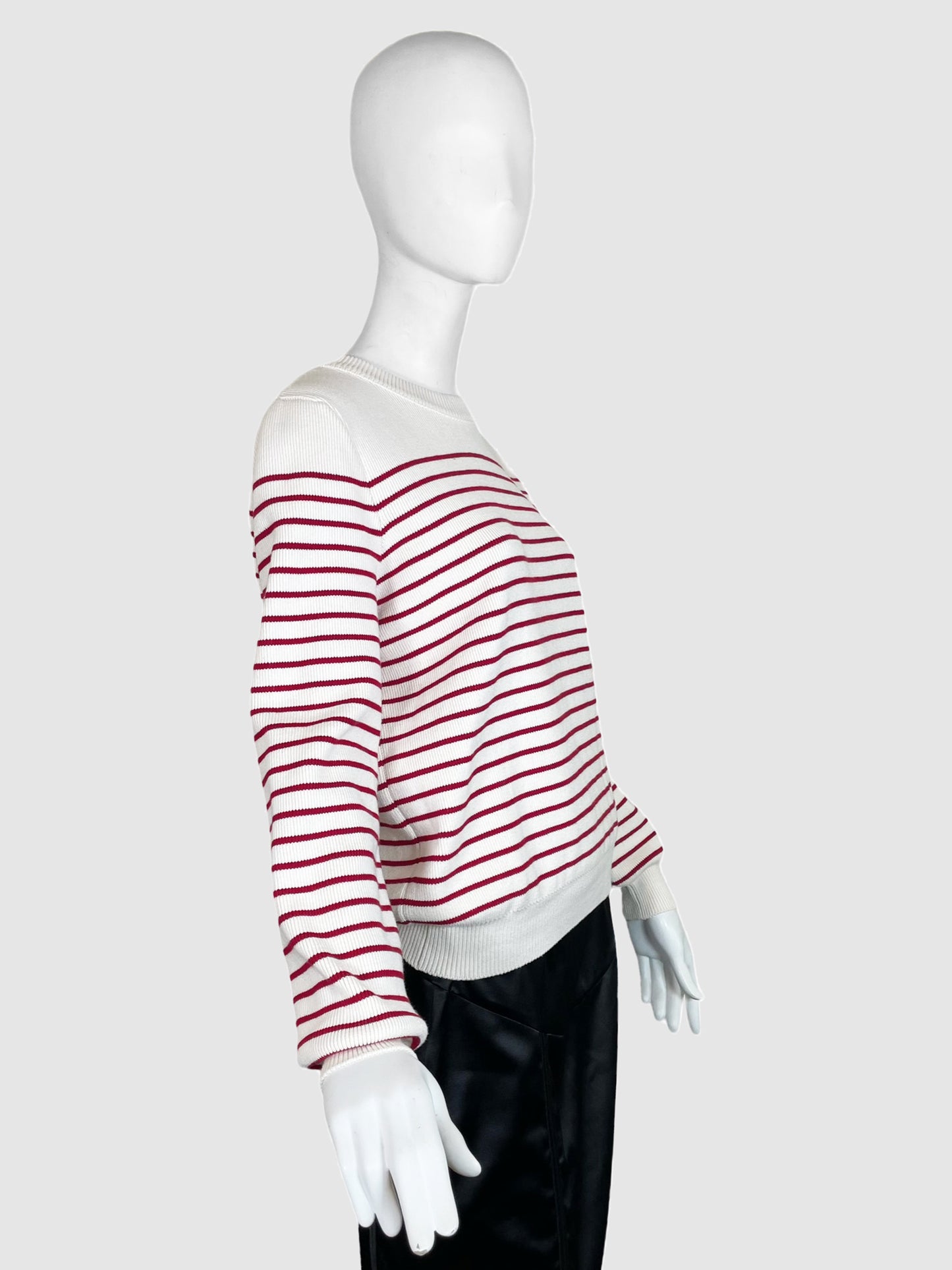 Stripe Sweater with Buttons - Size L