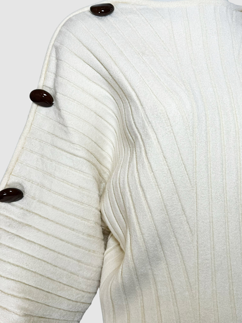 Knit Ribbed Sweater - Size L