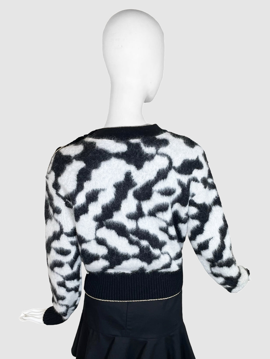 2020 Abstract Print Alpaca Sweater - Size 38