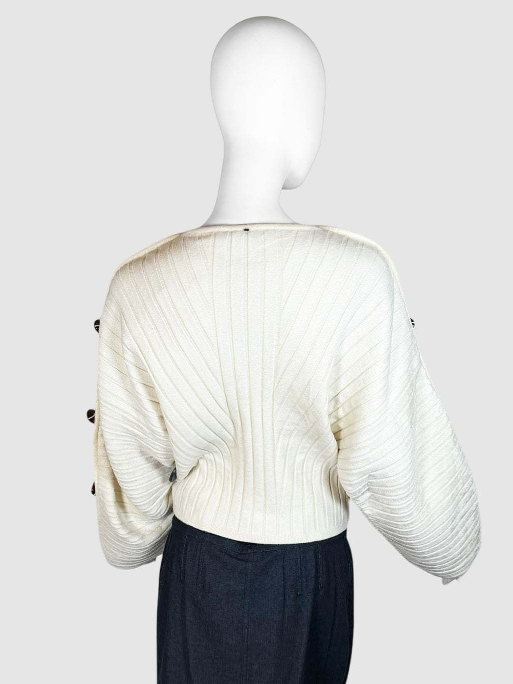Knit Ribbed Sweater - Size L