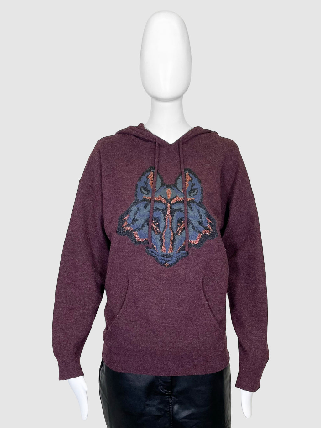 Zadig & Voltaire Wool Wolf Hoodie - Size S