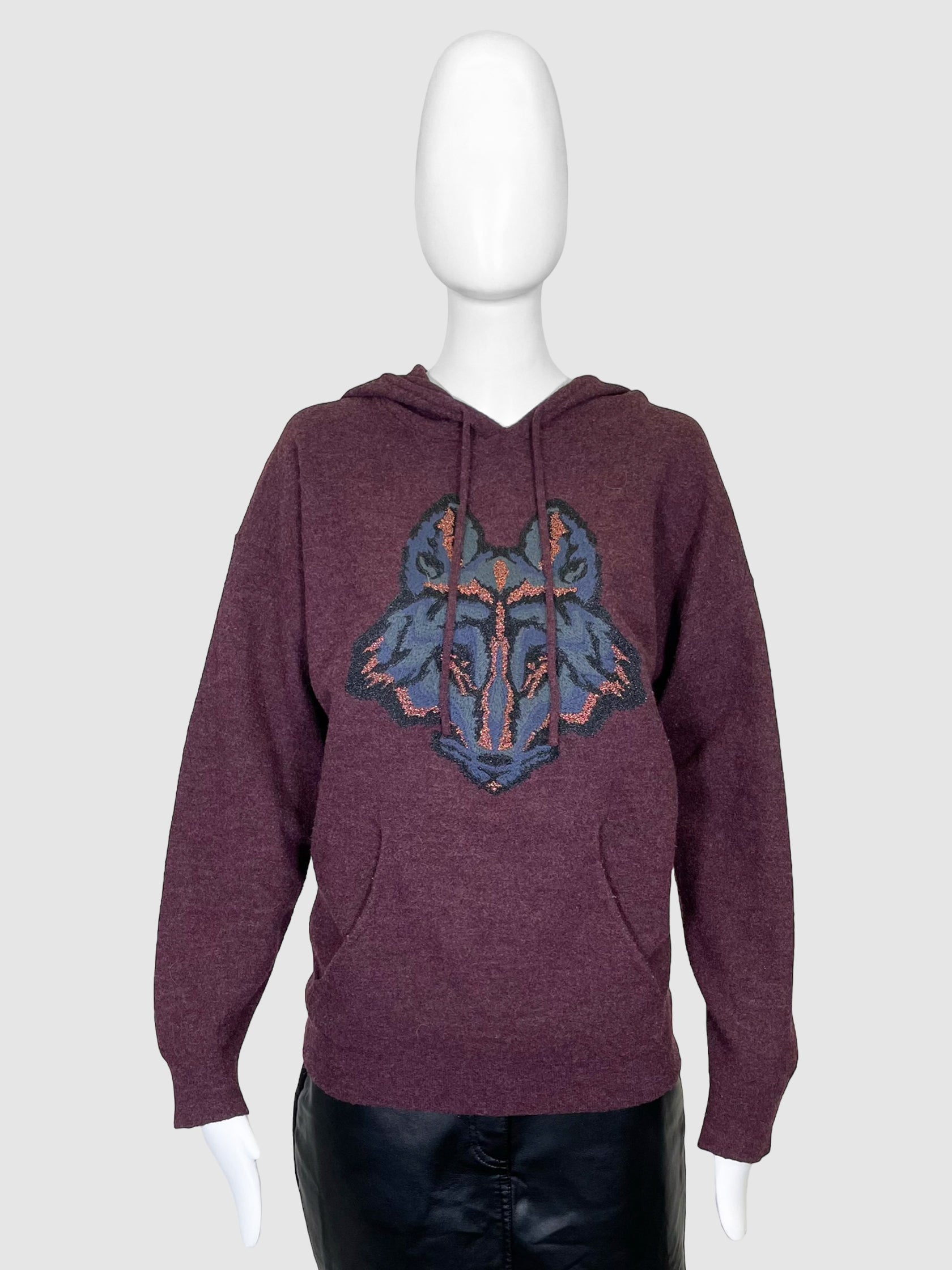 Zadig & Voltaire Wool Wolf Hoodie - Size S