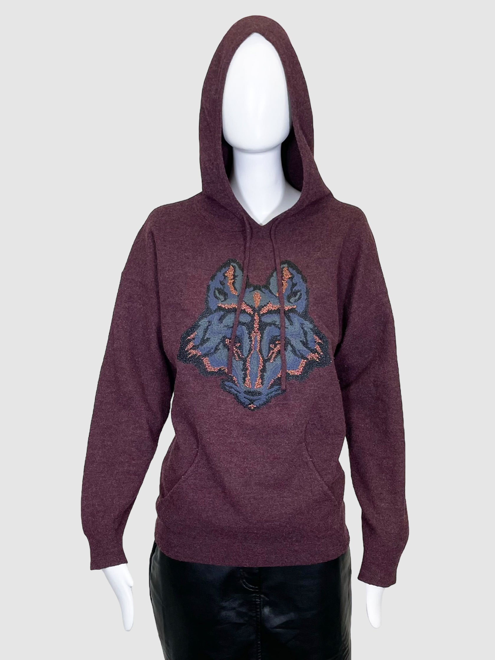 Zadig & Voltaire Wool Wolf Hoodie - Size S