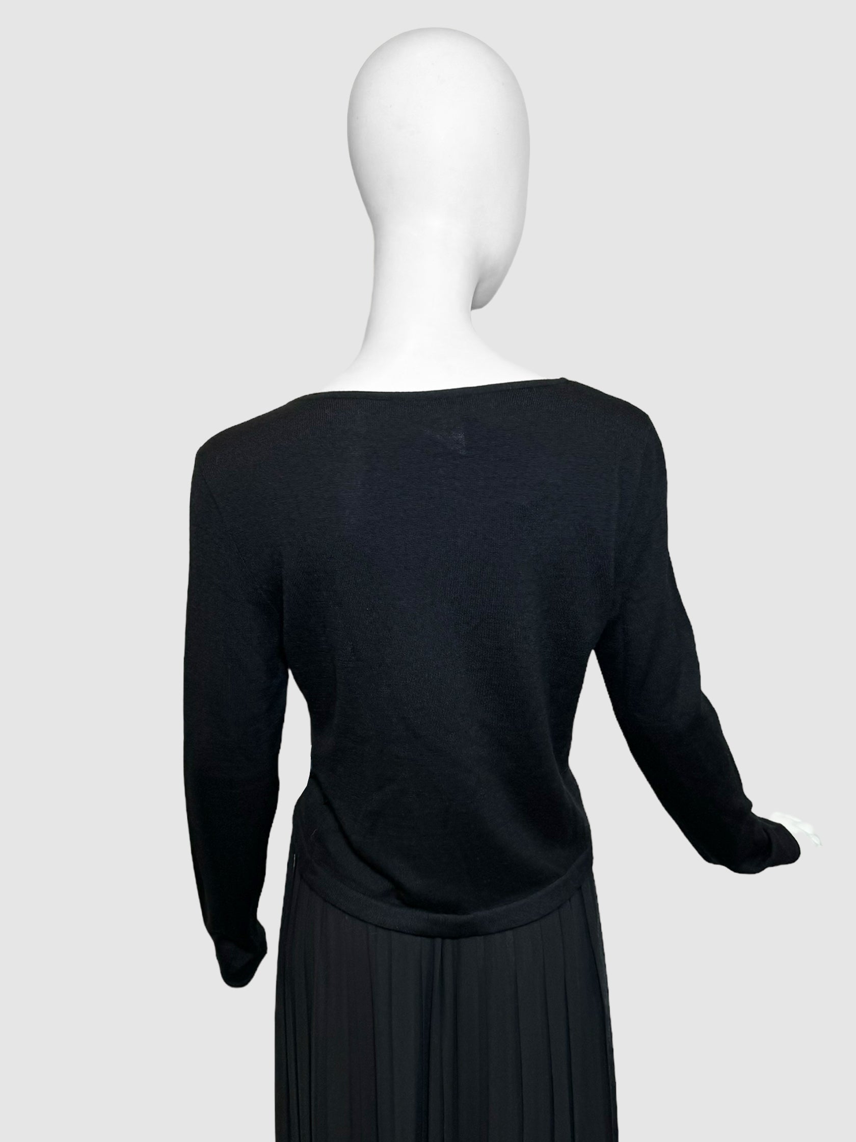 Cashmere Button-Up Sweater - Size 42