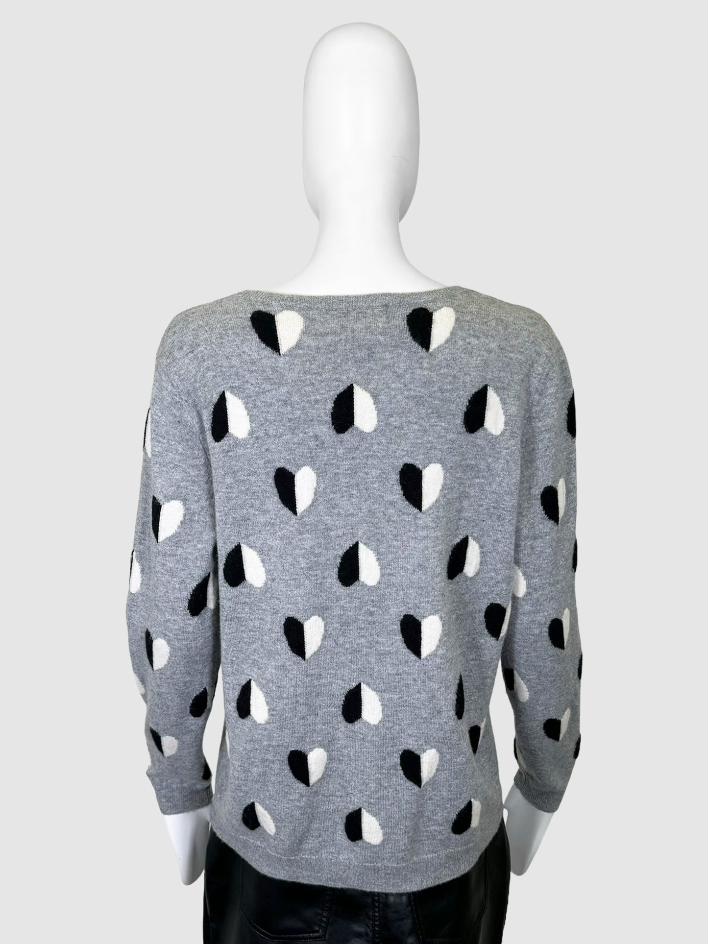 Peck & Peck Heart Cashmere Sweater - Size L