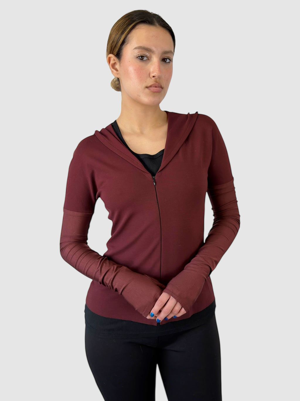 Zip-Up Hooded Sweater