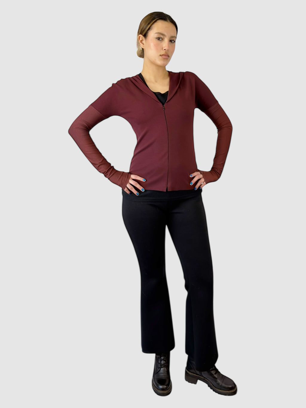 Zip-Up Hooded Sweater