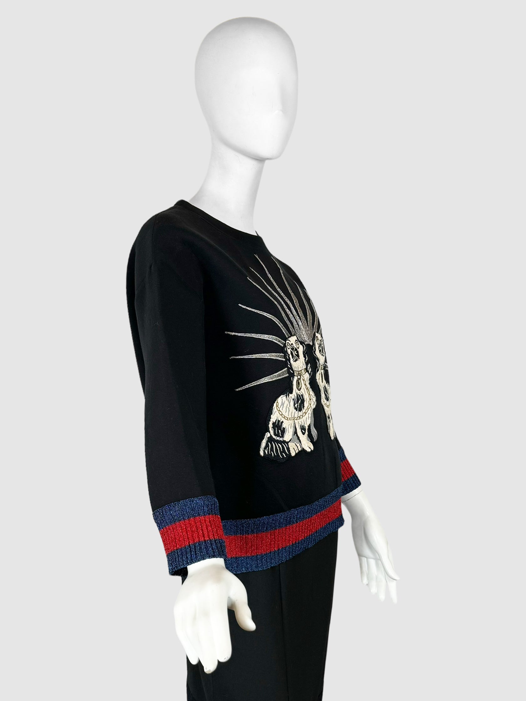 Gucci Spaniel Dog Sweatshirt - Size M