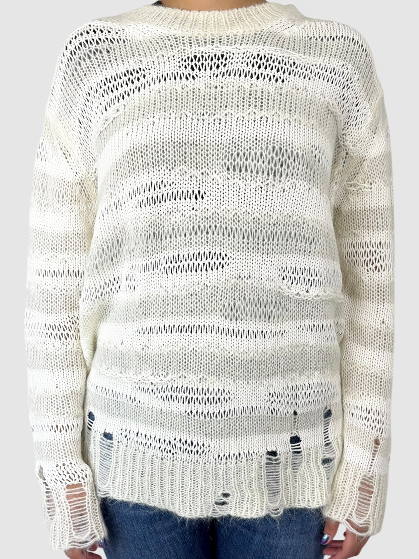 Distressed Stripe Sweater