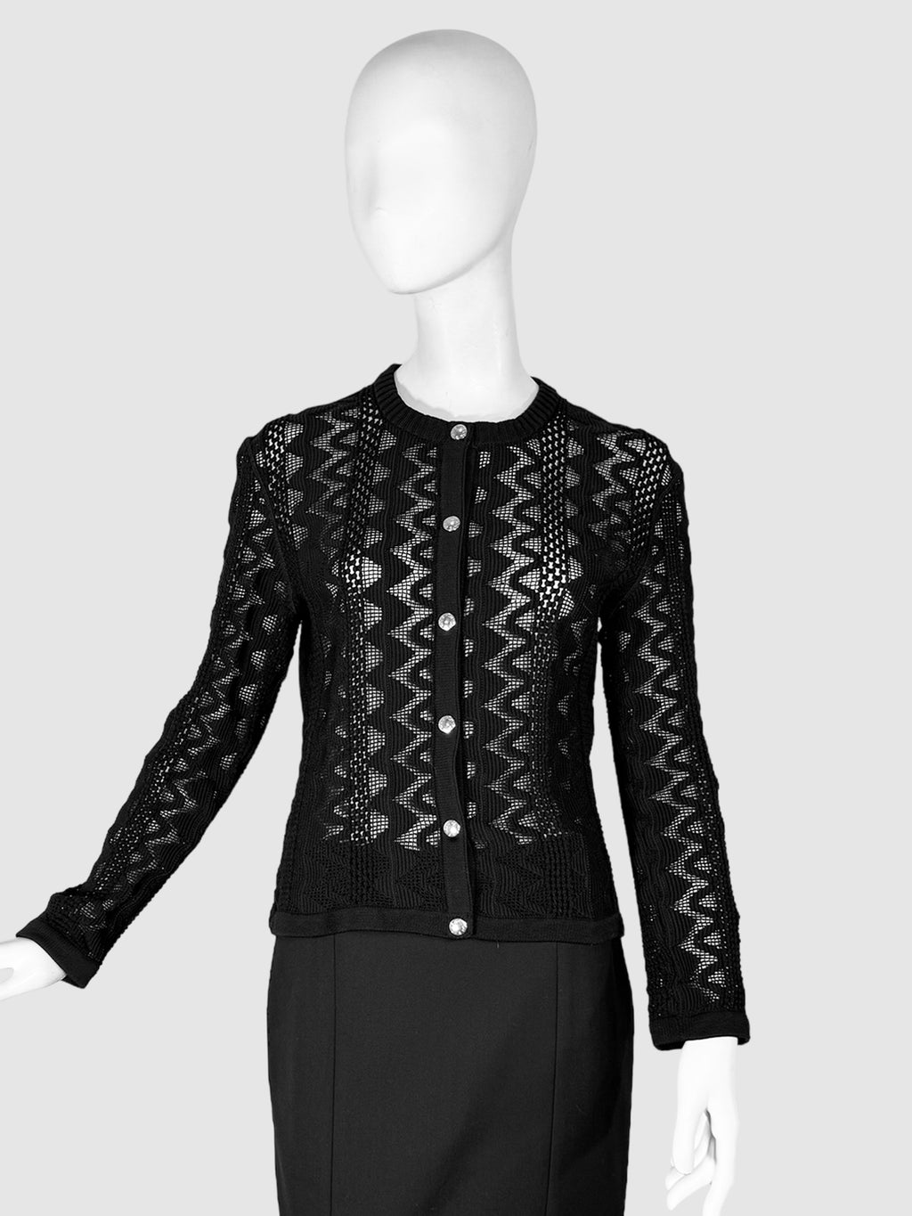 Louis Vuitton Lace Button-Up Cardigan - Size XL