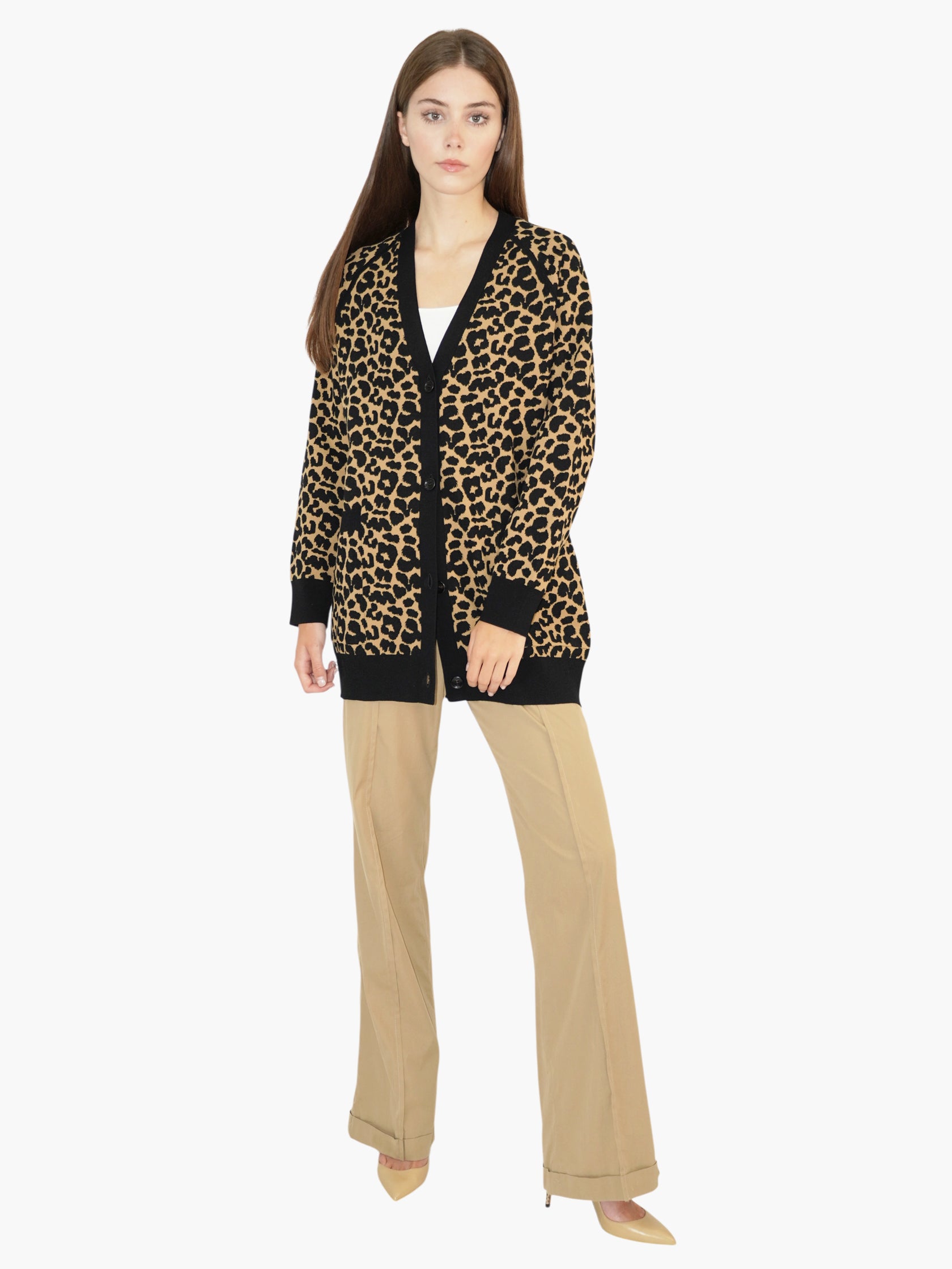 Leopard Print Cardigan