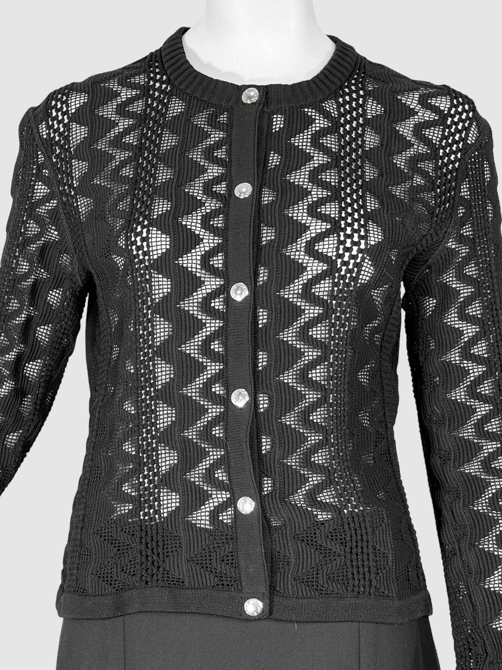 Louis Vuitton Lace Button-Up Cardigan - Size XL