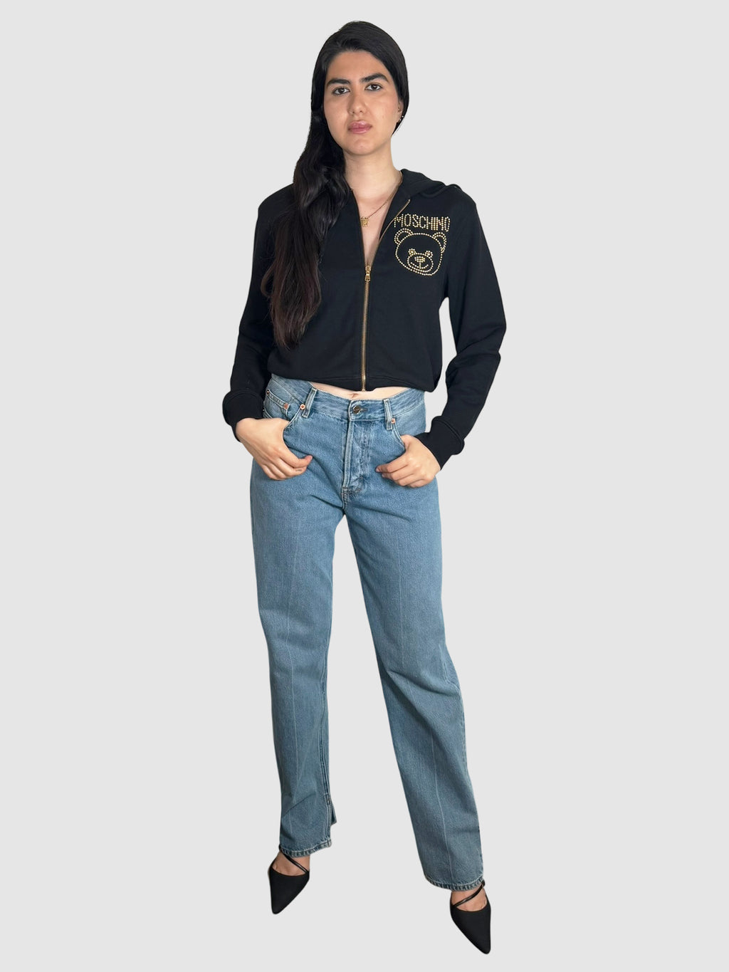 Studded Teddy Hoodie