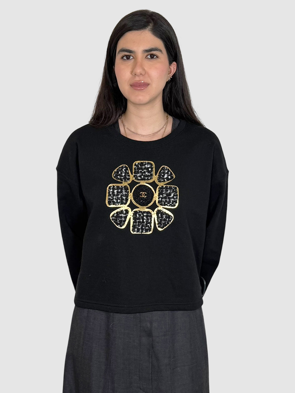 Floral CC Crewneck Sweater