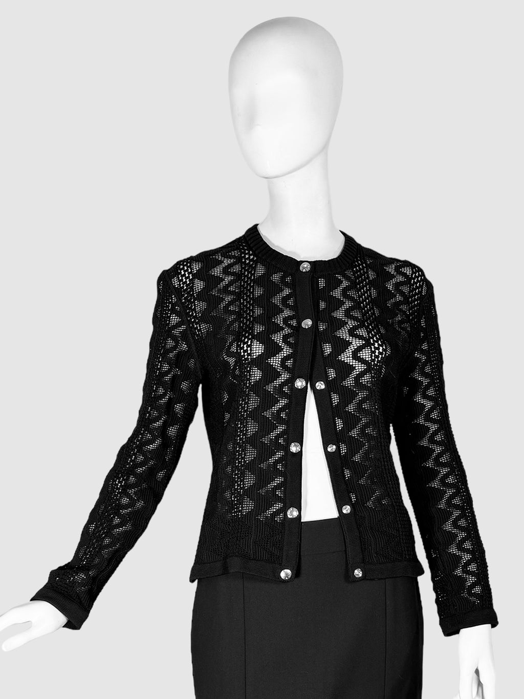 Louis Vuitton Lace Button-Up Cardigan - Size XL