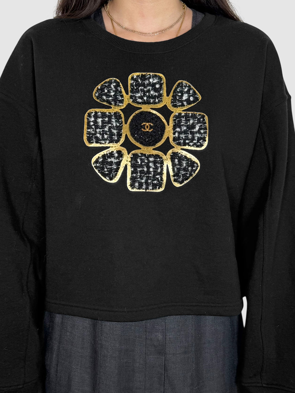 Floral CC Crewneck Sweater